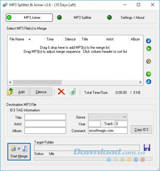 دستورالعمل نصب MP3 Splitter & Joiner برای قطع و پیوستن به موسیقی