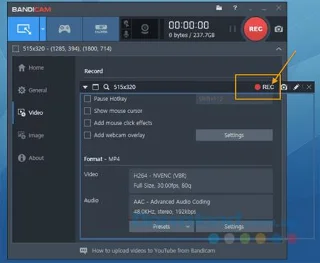 دستورالعمل استفاده از حالت های ضبط صفحه روی Bandicam