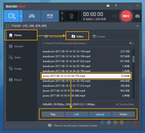 دستورالعمل استفاده از حالت های ضبط صفحه روی Bandicam
