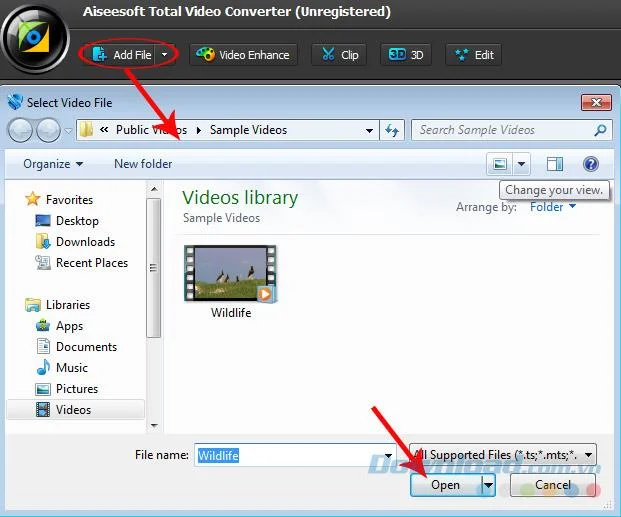 قالب ویدیویی WMV را به MP4 با مبدل ویدیوی Aiseesoft Total Video تبدیل کنید