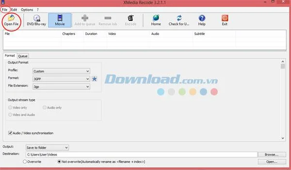 راهنمای تغییر پسوند ویدیو با XMedia Recode