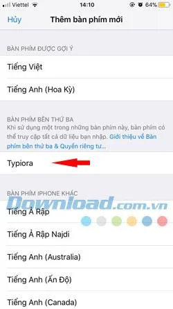 أفضل برامج الكتابة الفيتنامية على iOS