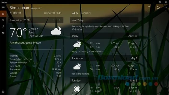 5 aplikasi cuaca terbaik untuk Windows 10