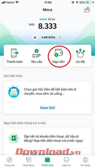 كيفية تحويل الأموال عبر المحفظة الإلكترونية Moca على Grab