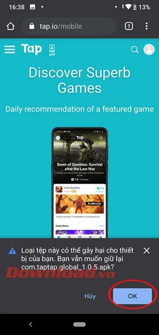 تعليمات تنزيل TapTap وتثبيتها على هاتفك