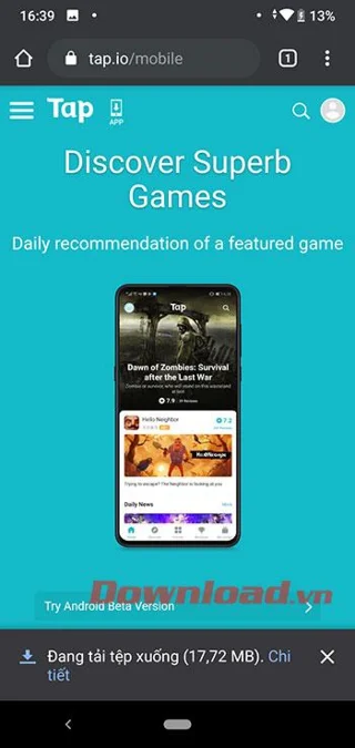 تعليمات تنزيل TapTap وتثبيتها على هاتفك