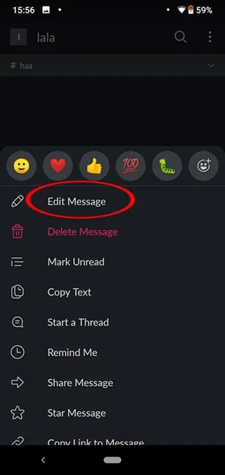 Instructions for installing and using Slack on the phone