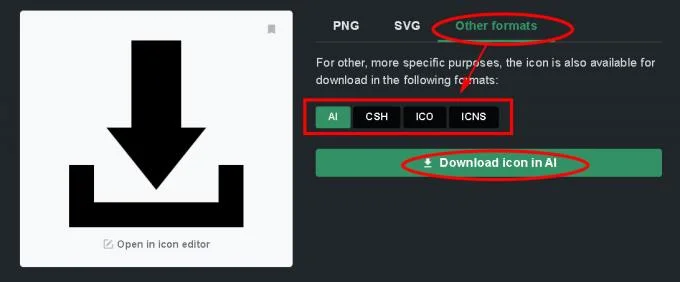 دستورالعمل بارگیری آیکون های رایگان در Iconfinder