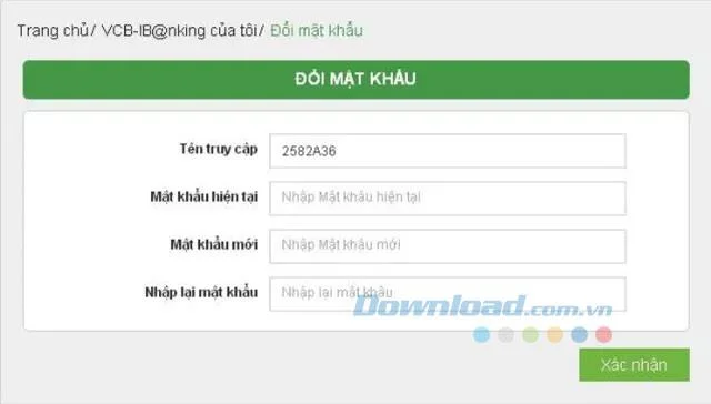 गाइड और रजिस्टर करने के लिए Vietcombank इंटरनेट बैंकिंग का उपयोग करें