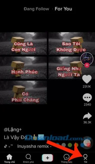 دستورالعمل حذف ویدیوهای ارسال شده در Tik Tok