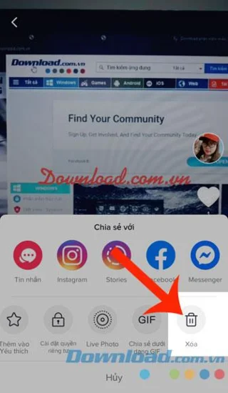 دستورالعمل حذف ویدیوهای ارسال شده در Tik Tok