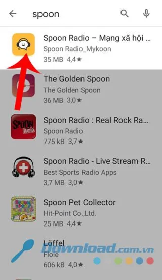 Instructions for downloading and using the social network Spoon