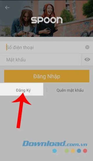 Instructions for downloading and using the social network Spoon