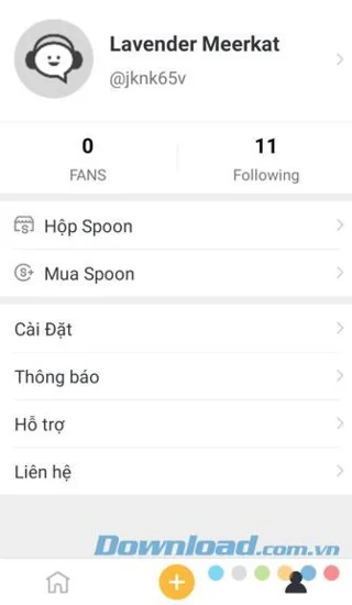 Instructions for downloading and using the social network Spoon