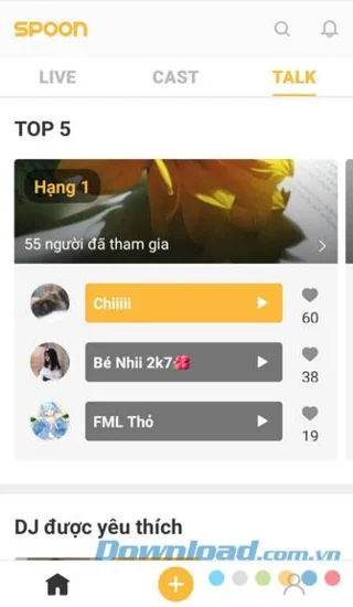 Instructions for downloading and using the social network Spoon