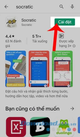 Instrucciones para instalar y usar Socratic en su teléfono