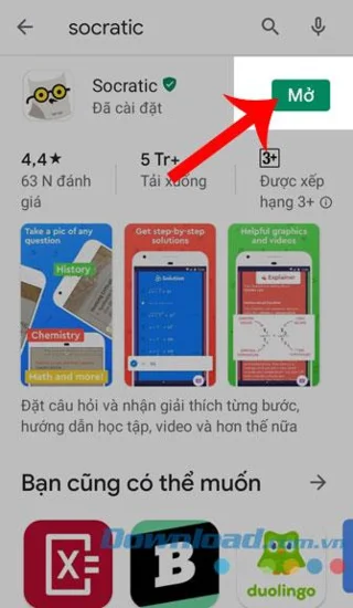 Instrucciones para instalar y usar Socratic en su teléfono