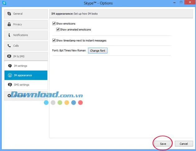دستورالعمل تغییر قلم در اسکایپ