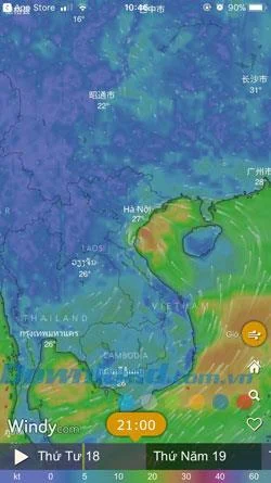 طوفان را دنبال کنید ، اخبار طوفان را به روز کنید ، آب و هوا را با باد امروز ببینید