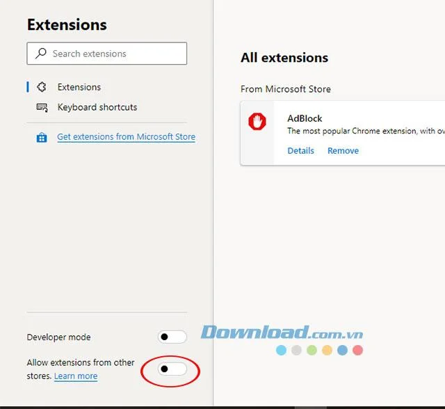 دستورالعمل نصب افزونه در Microsoft Edge Chromium