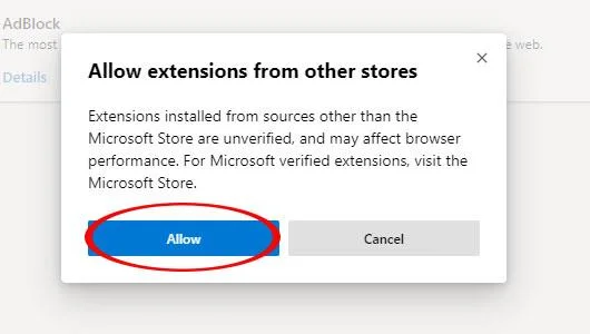 دستورالعمل نصب افزونه در Microsoft Edge Chromium
