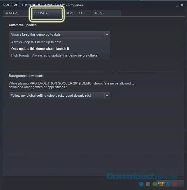 كيفية إيقاف تشغيل التحديثات على Steam