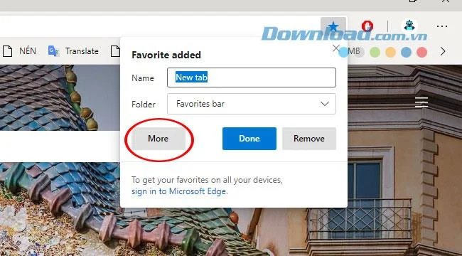 نحوه اضافه کردن نشانک ها در مرورگر Chromium Microsoft Edge