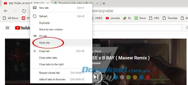 How to mute each tab on Microsoft Edge Chromium