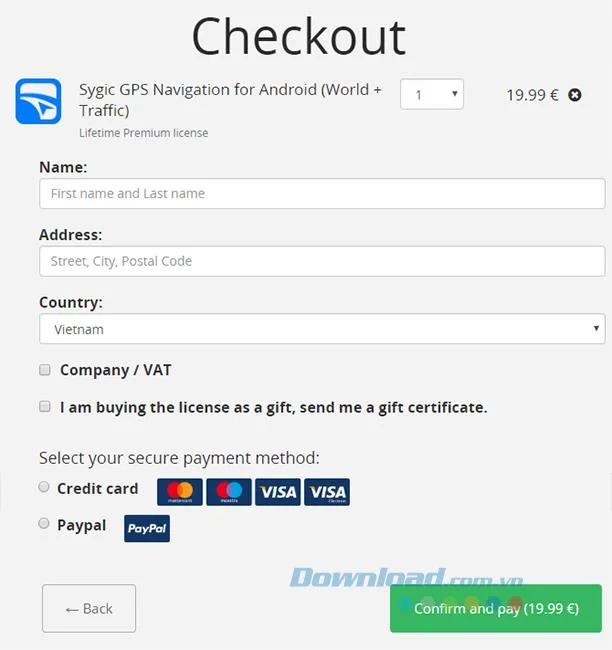 نحوه خرید اشتراک پولی از Navg GPS نقشه ها و نقشه ها