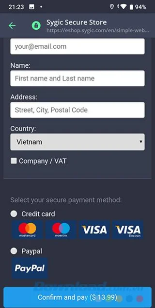 نحوه خرید اشتراک پولی از Navg GPS نقشه ها و نقشه ها