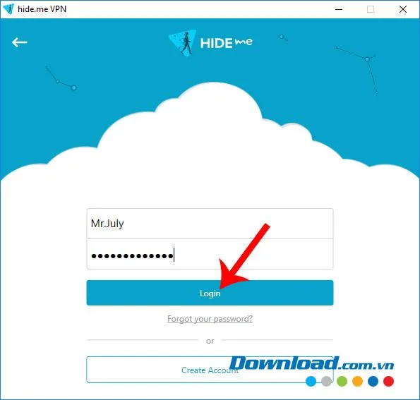 نحوه ایجاد یک حساب Hide.me