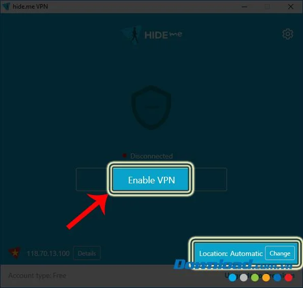 نحوه ایجاد یک حساب Hide.me