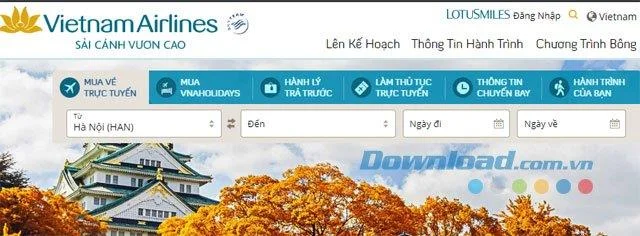 Arahan bagaimana untuk menempah penerbangan Vietnam Airlines dalam talian Arahan bagaimana untuk menempah penerbangan Vietnam Airlines dalam talian