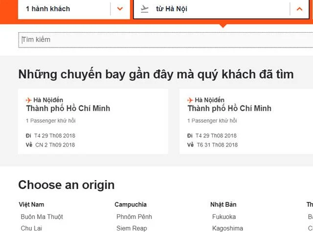 Arahan tentang cara menempah penerbangan Jetstar murah dalam talian