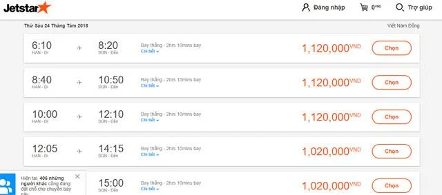 Arahan tentang cara menempah penerbangan Jetstar murah dalam talian