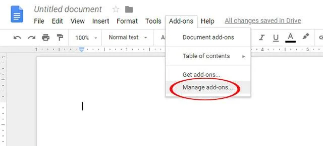 دستورالعمل نصب افزونه های Google Docs
