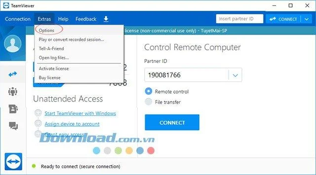 نحوه تنظیم گذرواژه دائم در Teamviewer