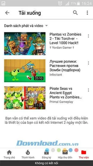 دستورالعمل تماشای فیلم به صورت آفلاین در YouTube برای Android