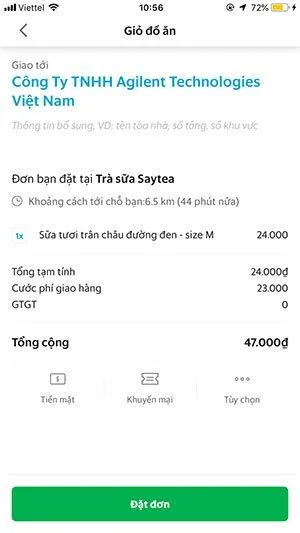 تعليمات لطلب الطعام من خلال GrabFood
