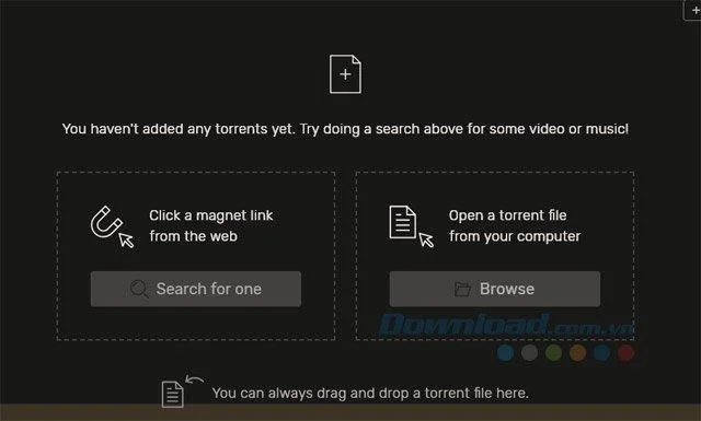 Torrentリンクを使用してダウンロード