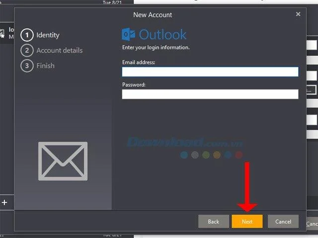 نحوه اعلام چندین حساب ایمیل در eM Client
