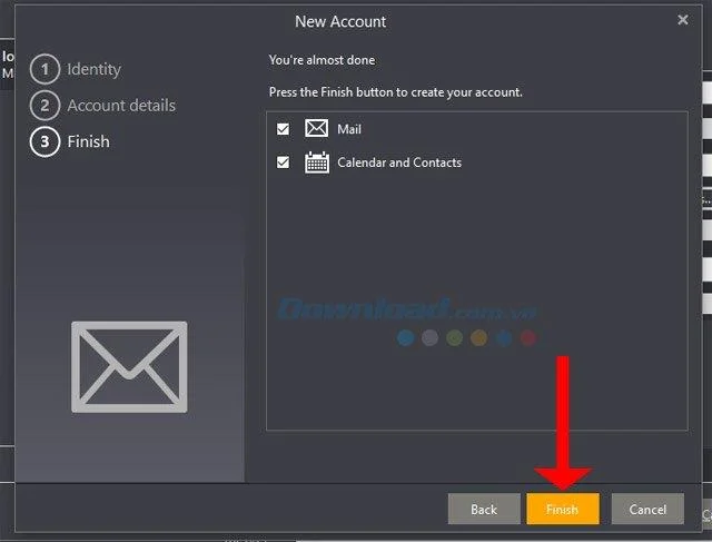 نحوه اعلام چندین حساب ایمیل در eM Client