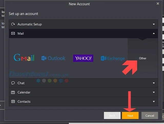 نحوه اعلام چندین حساب ایمیل در eM Client