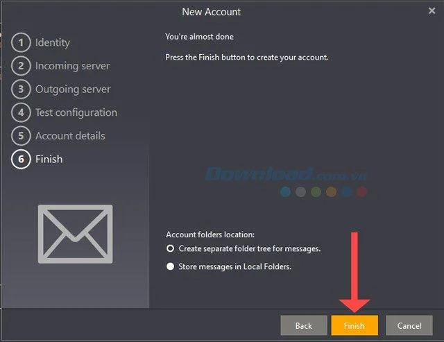 نحوه اعلام چندین حساب ایمیل در eM Client