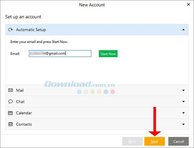 دستورالعمل تنظیم و تنظیم ایمیل در eM Client