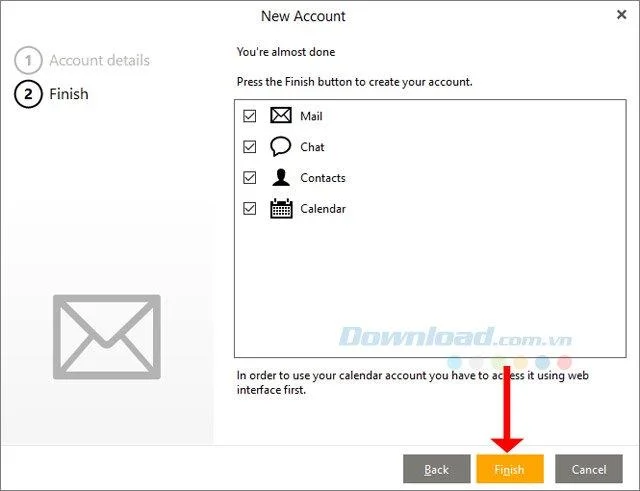 دستورالعمل تنظیم و تنظیم ایمیل در eM Client