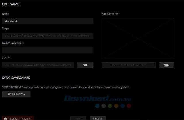 Instructions on how to add games to Razer Game Booster