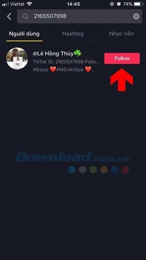 आईडी द्वारा उपयोगकर्ताओं को टिक टोक पर खोजने के निर्देश
