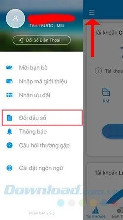 Viettel, Vinaphone 및 Mobifone 네트워크 앱에서 11 자리 심을 10 자리로 전송하는 방법