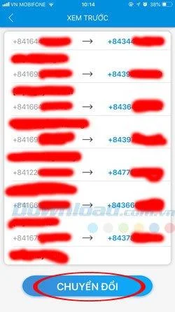 Viettel, Vinaphone 및 Mobifone 네트워크 앱에서 11 자리 심을 10 자리로 전송하는 방법
